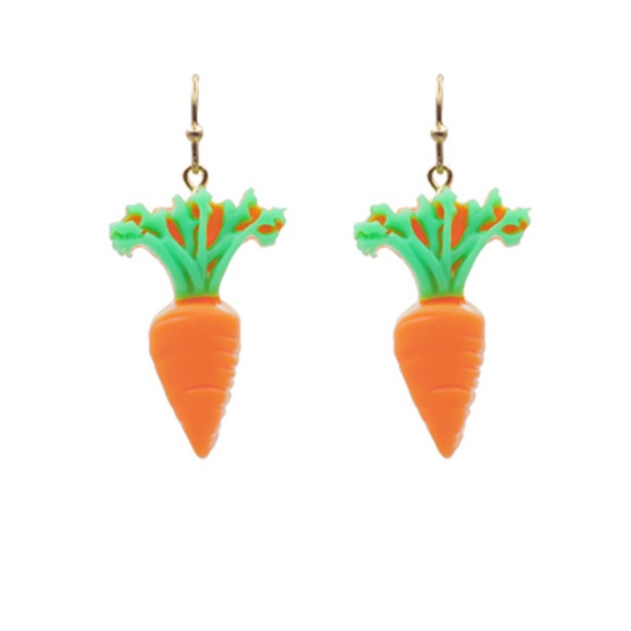 Vegetable Theme Clay Earrings - Picture 1 of 3